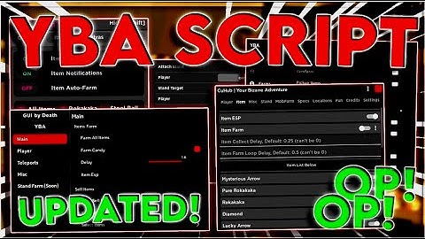 YBA SCRIPT - Download YBA Script/GUI - Autofarm, Teleport, GOD MODE & MORE - Free Download 2023