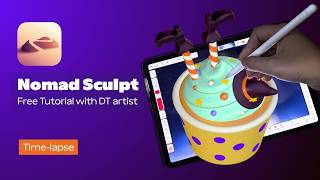 Nomad Sculpt Beginner Tutorial | Halloween Cupcake 3D Modeling