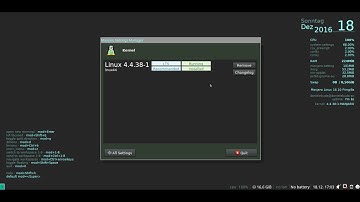 Manjaro i3 17 Dev
