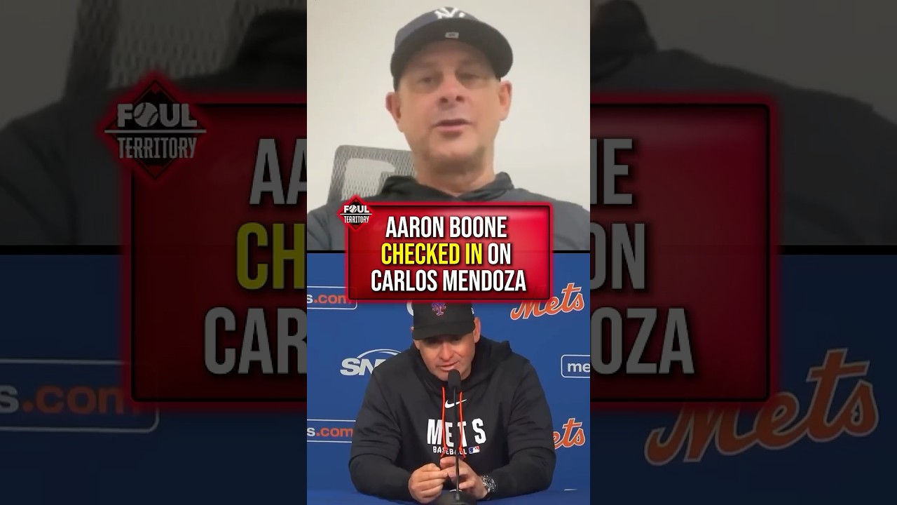 Aaron Boone says he talked to Carlos Mendoza a few days ago to 