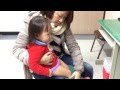 陳莘亞去中興醫院打針打A型肝炎疫苗第2劑-2014年3月12日1歲11個月