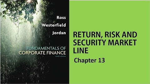 Corporate Finance Ross | Ch 13 Return, Risk and The Security Market Line