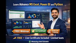 4-Master Data Analytics Fast  Excel Shortcut Keys, Power BI, Python &amp; AI | Webinar SIC EduTech