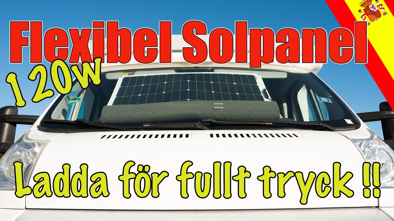 Flexibel Solpanel i Vindrutan