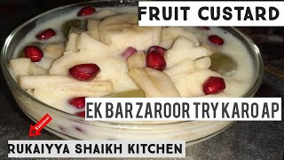 | Ramadan special recipe | Fruit custard recipe | How to make fruit custard - Swasthis Recipes