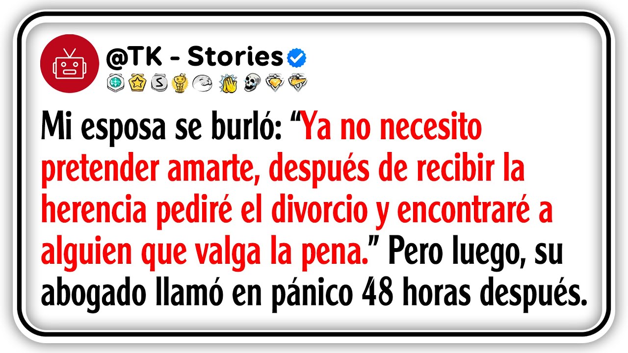 Mi esposa se burló: “Ya no necesito pretender amarte, después de recibir la herencia pediré el...