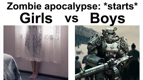 BEST of BOYS VS GIRLS MEMES ZOMBIE APOCALYPSE