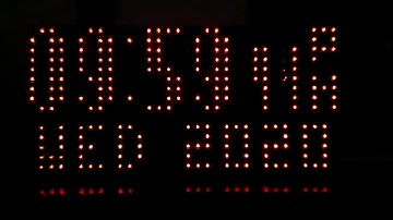 TRONIXTEC Animated Wall Calendar Clock using P10 LED Module driven by Atmega8A