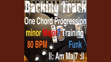 Backing Track One Chord Progression minor Major7 Training Am Maj7