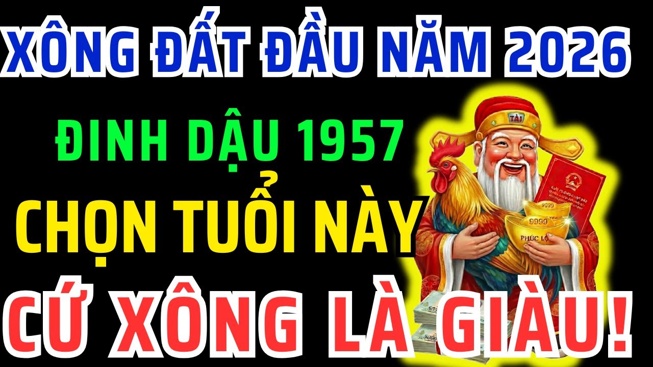 Chấn Động Chắc Chắn Điều Này Xảy Ra Với Đinh Dậu 1957 nếu Chọn Tuổi Này XÔNG ĐẤT Đầu Năm 2026!