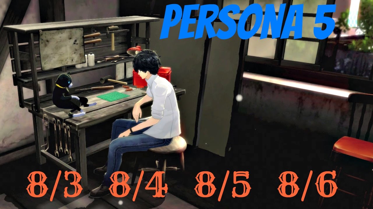 Persona 5 / 100% English Guide Part 91 : 8/3, 8/4, 8/5 & 8/6 - Social Links & Attributes !