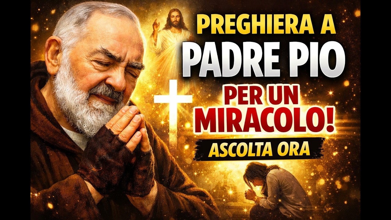 preghiera a padre pio per un miracolo - YouTube