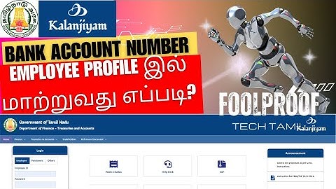 EMPLOYEE BANK ACCOUNT DETAILS UPDATION HOW TO CHANGE EXISTING BANK ACCOUNT NUMBER IFHRMS KALANJIYAM