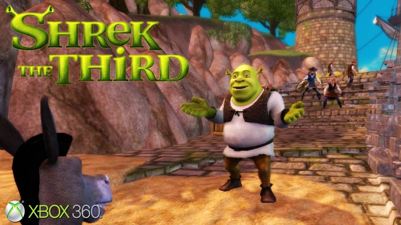 Где шрек игра. Shrek 3 игра. Шрек 3 игра Xbox 360. Игра Шрек на ps3. Shrek the third 2007 игра.