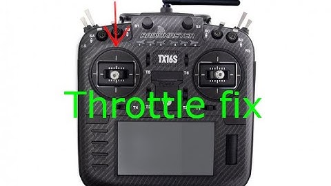 TX16S Radio throttle stick issue fixed