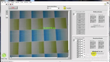 camera calibration 2D  [Labview VISION] (DLT Method)