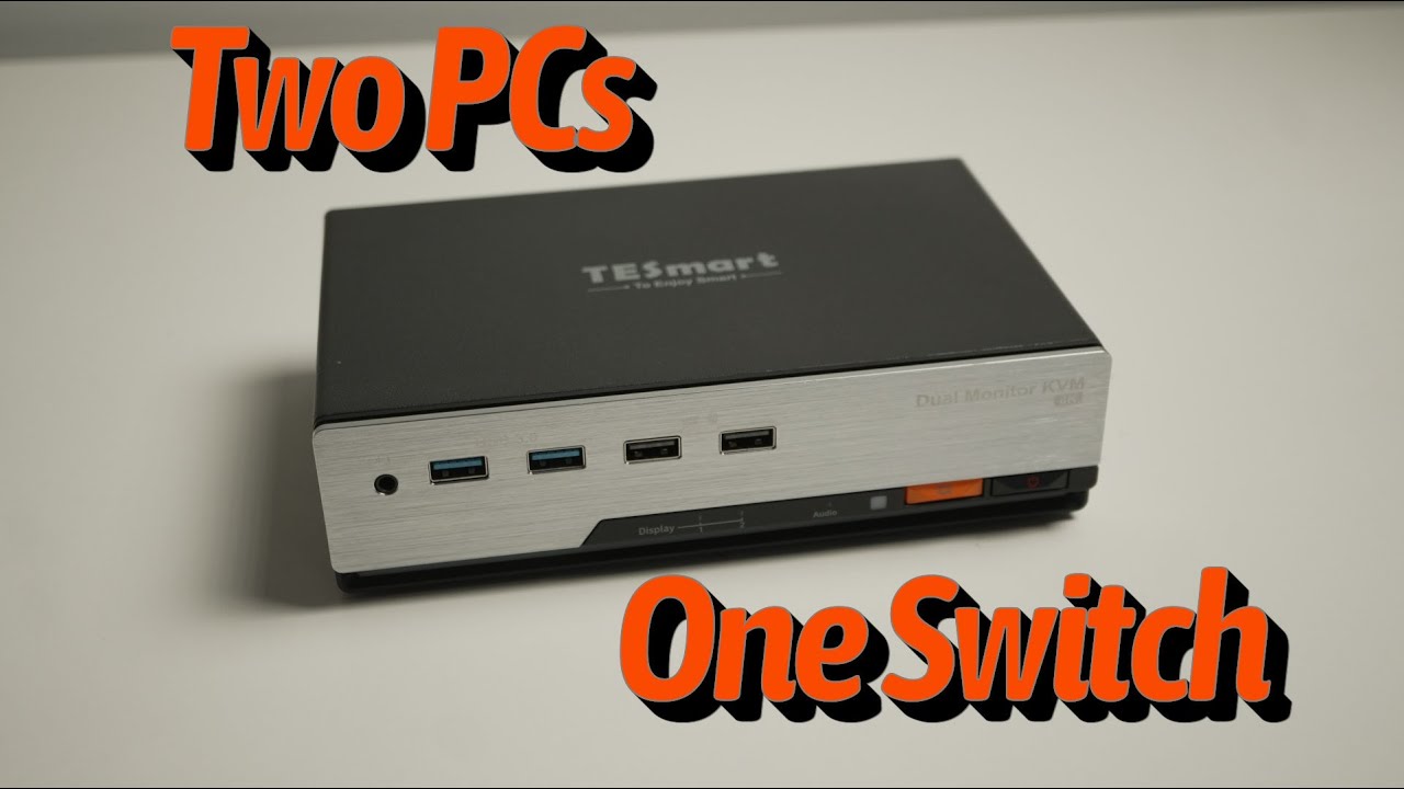 TESmart DKS202 4K144 Dual Display 2 PC KVM switch 4K60 - YouTube