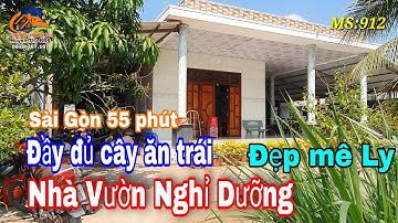 Nhà vườn Long An | Nhà vườn Nghỉ Dưỡng đẹp | Nhà vườn cây ăn trái giá rẻ có dừa, xoài, vú sữa