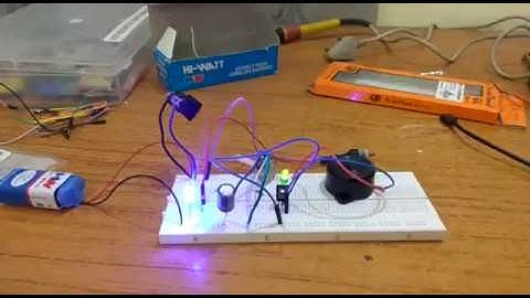 Intruder alarm using SCR