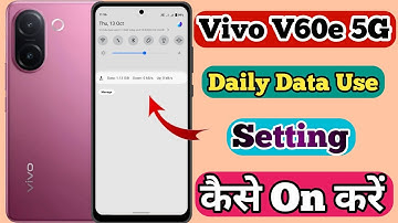 Vivo V60e 5g Daily Data Use And Data Speed Setting Kaise On Kare // How To Data Use In Vivo V60e 5g