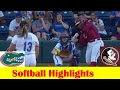 16 florida state vs 12 florida softball game highlights april 24 2024