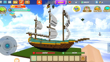 How to make ship in skyblock (Blockman go)