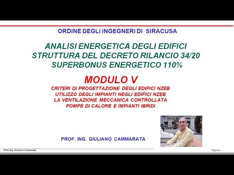 Prof. Cammarata - Analisi Energetica lez. 5