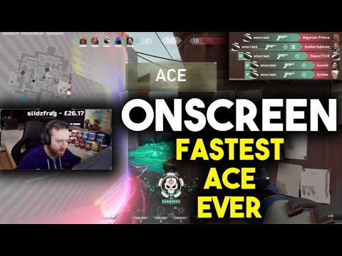 ONSCREEN's FASTEST ACE EVER | Valorant Highlights | #8