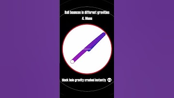 Can It Bounce in BLACK HOLE Gravity? #simulation #science