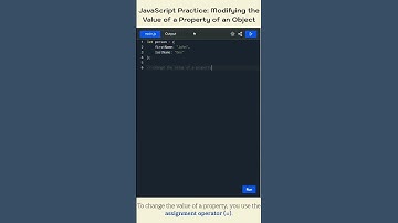 👩‍💻JavaScript Practice: Modifying the Value of a Property of an Object