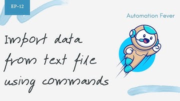 Import data from Notepad using Commands | Advanced VBA in Hindi