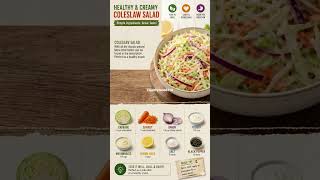 🥗 Fresh, creamy &amp; full of flavor — this healthy coleslaw salad   #viralvideo #healthyfood8310