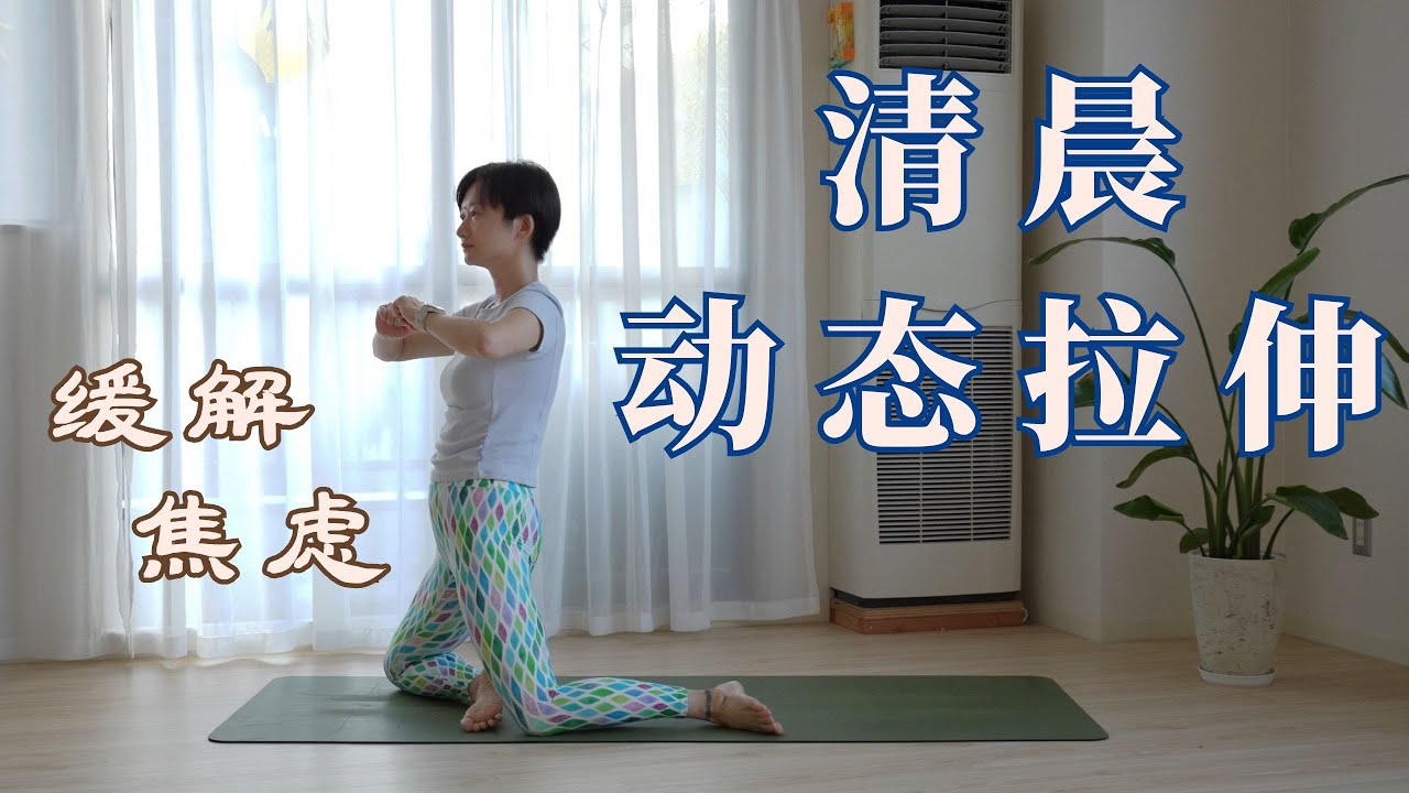 中文【缓解 焦虑抑郁】15分钟 清晨动态拉伸练习 起床困难、心情低落的时候 就试试这一套吧