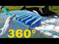 360 splash dolphin vr rollercoaster 3d topbottom stereoscopic 360   