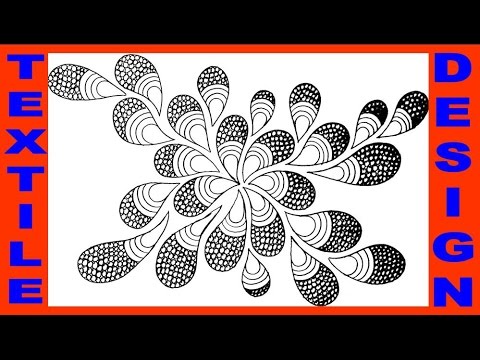 How to Draw Textile Design  Textile Design  Textile Design Drawing   YouTube