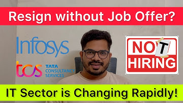 TCS Infosys Wipro Cognizant?⚠️ Should I RESIGN from my current JOB? Resignation without jobs offer?