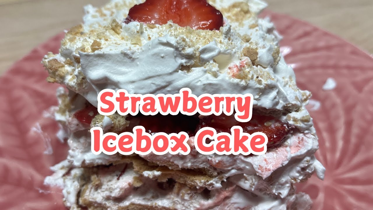 Experience the SWEETEST Valentines Day with This Simple Strawberry Icebox Cake