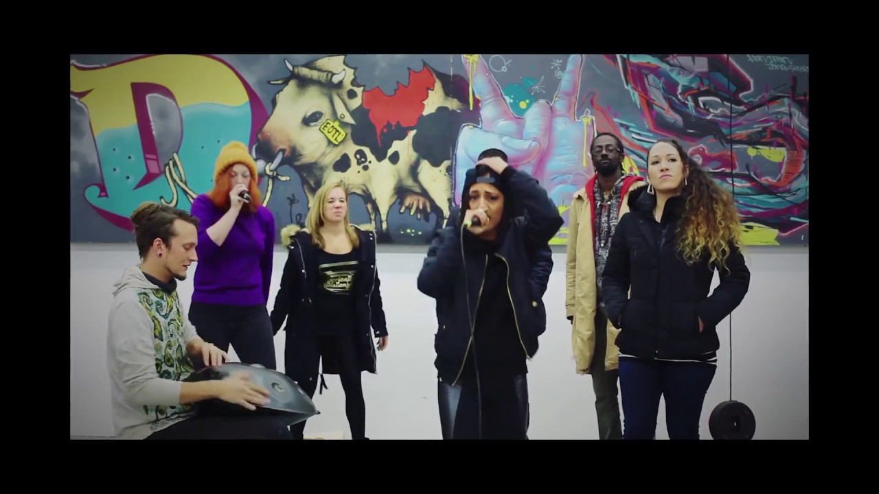 Lyrically Challenged - Hand Pan & Beatbox support a Cypher - London