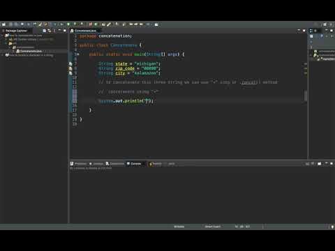 How to concatenate in JAVA - YouTube