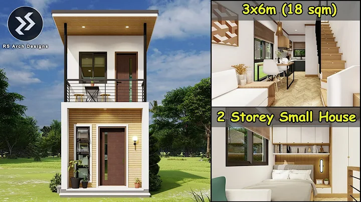 (3x6 Meters) 2 Storey Small House Design | 1 Bedroom House