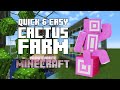 Quick &amp; Easy Cactus Farm Tutorial - Minecraft Java #minecrafttutorial #minecraft