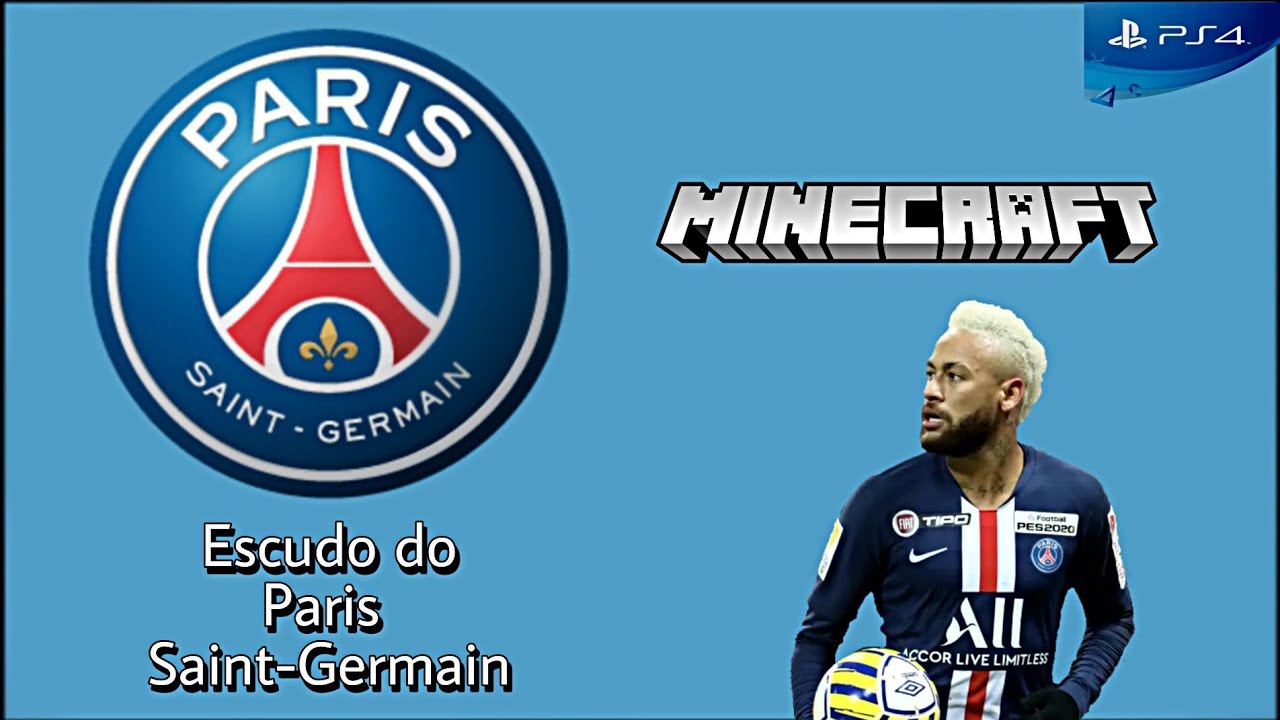 Pixel Art Minecraft - escudo do Paris Saint-Germain . (Ps4) - YouTube