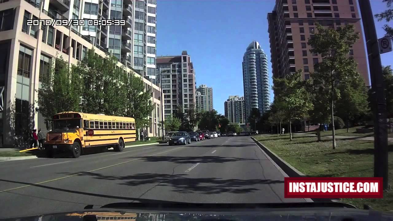 Not stopping for a school bus leads to instant pull over - InstaJustice.com