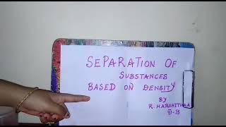 How to do the separation based on density