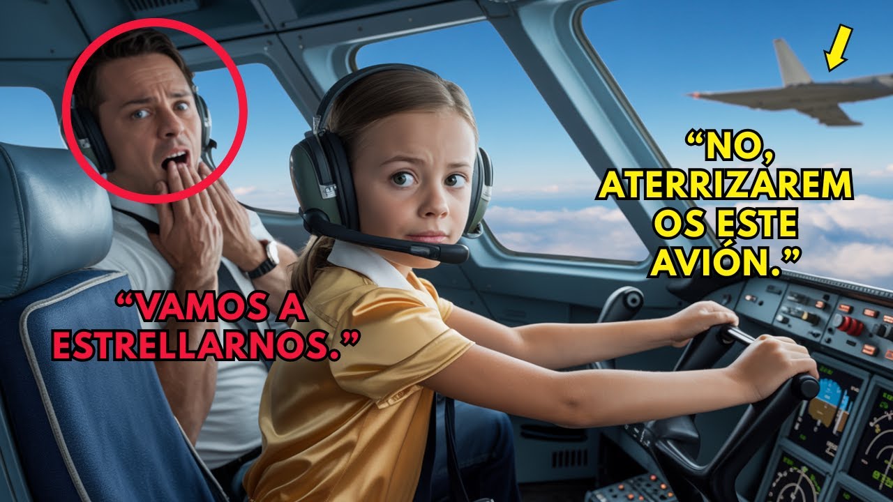 Pilotos en pánico a 30.000 pies—una niña de 11 años dijo:“Indicativo Falcon. Sé volar.”
