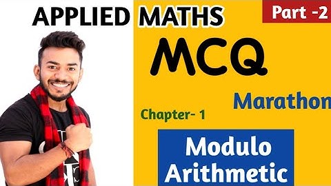 Modulo Arithmetic || MCQ || Applied Maths | Part-2 | Arihant book || Marathon Maths || #AppliedMaths