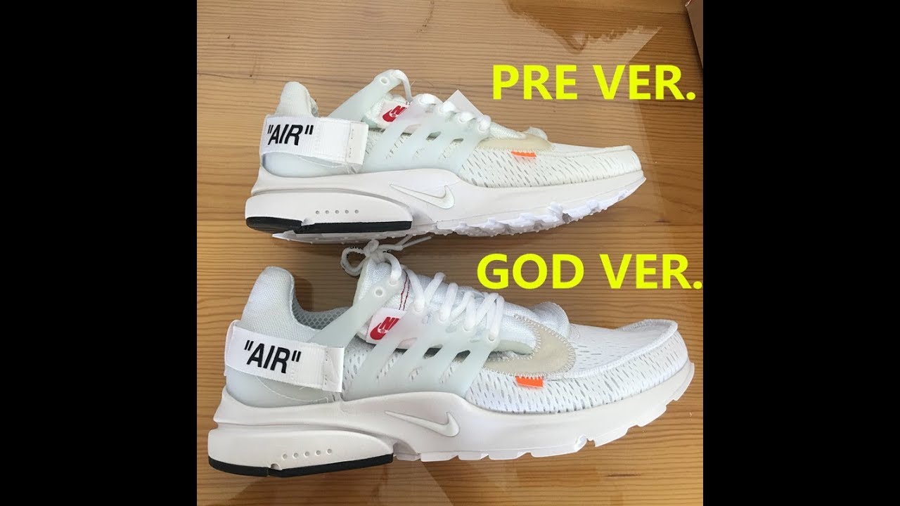 REAL VS FAKE！！OFF WHITE NIKE AIR PRESTO 2 0 WHITE A CLOSE COMPARISON FROM BOOTSFY - YouTube