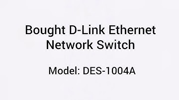 【EllieApril】D-Link Ethernet Network Switch DES-1005A Unboxing and Setting Up