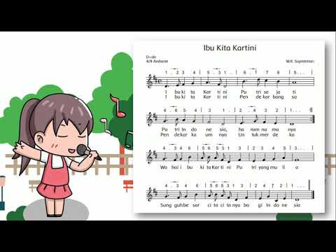 Lagu Ibu Kita Kartini / Pembelajaran SBDP Kelas 6 Tema 7 Subtema 1