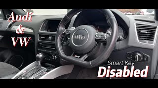 Audi or VW Smart Key, Keyless Entry Disabled